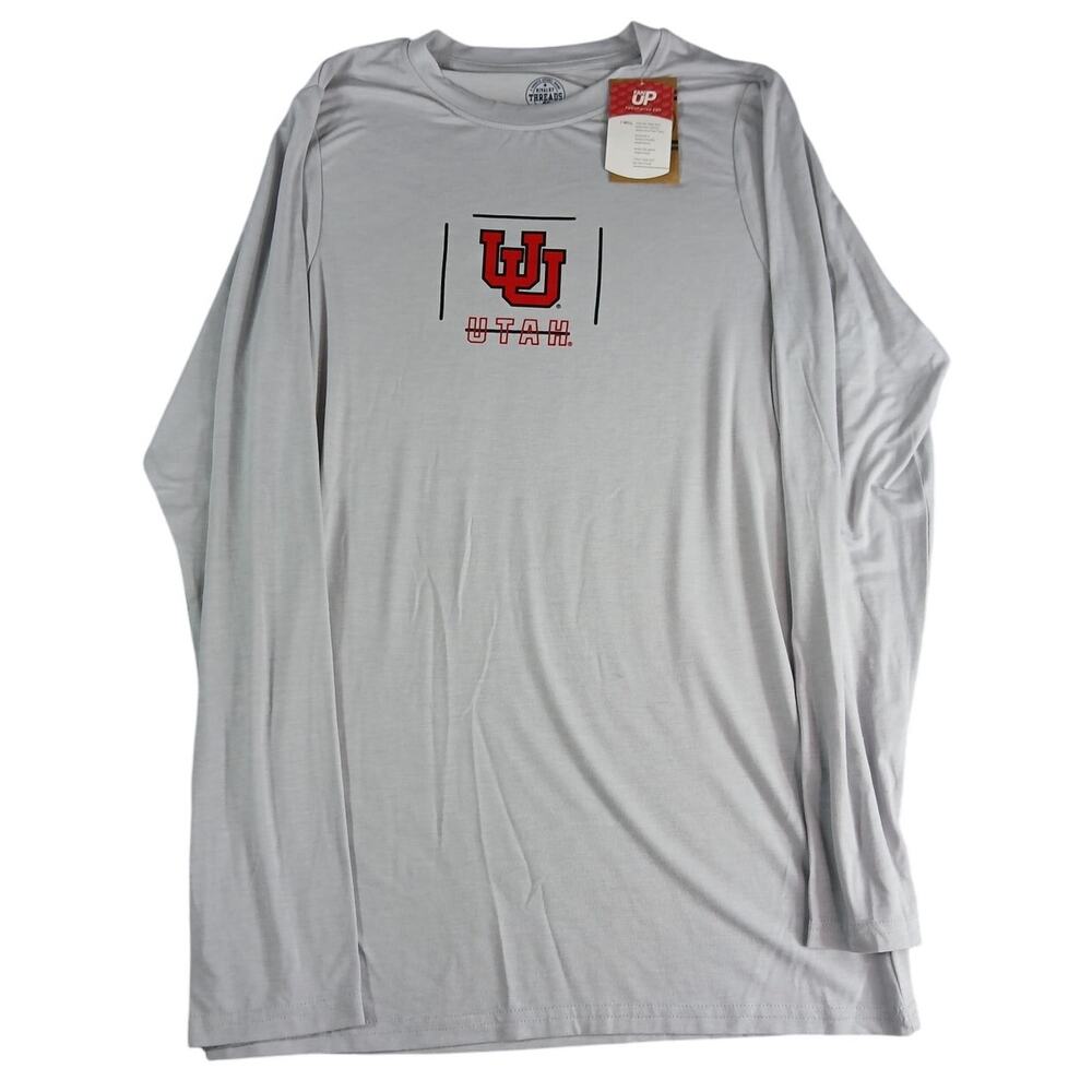 University of Utah Utes Shirt Mens Small Gray Long Sleeve Rivalry Threads NWT
